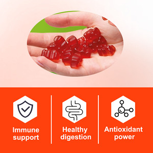 Gomitas de Vinagre de Sidra de Manzana Personalizadas para Adultos con Zinc, Refuerzo Inmunológico, Gomitas Veganas que Aumentan los Antioxidantes y Queman Grasa - Product Image 6