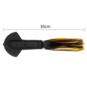 طُعم صيد الحبار الملون بطول 30 سم، يتوهج في الظلام، مجموعة طُعم الحبار والأخطبوط بألوان متنوعة، طُعم صيد ناعم - Product Image 6