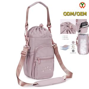 Bolso Bandolera Cruzado Personalizado de Fábrica BSCI para Hombre y Mujer, Porta Botella de Agua para Gimnasio, Viajes, Deportes, Fitness, Fundas para Vasos, Aire Libre - Product Image 1