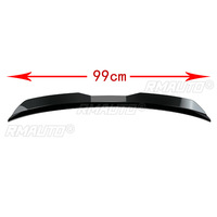 Aileron de toit arrière universel pour voiture, spoiler de toit arrière en ABS, bandes décoratives compatibles avec les voitures à hayon