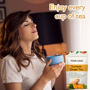 Bolsa de té de jengibre y cúrcuma orgánica personalizada Cuerpo mejorado y infusión de pimienta negra - Product Image 5