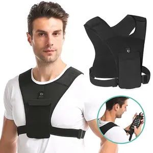 RTS Low MOQ Neoprene Phone Holder Jacket Adjustable Waistband Reflective Mobile Phone Running Vest