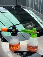 Nouvelle Lance à Mousse Transparente pour Nettoyage Auto, Bouteille Pulvérisatrice Grande Capacité Haute Pression, Nettoyage Moussant, Raccord Rapide 1/4 PA