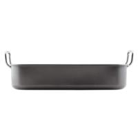 Ensemble de plats de cuisson en acier au carbone personnalisés en usine avec plat à rôtir et grille, plats de cuisson écologiques pour la cuisson au four