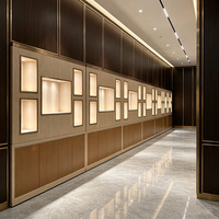 Vitrine de luxe pour bijoux, présentoir haut de gamme en verre avec éclairage LED, comptoir d'exposition pour magasin de bijoux
