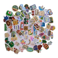 Autocollants en vinyle OEM/ODM personnalisés en forme d'œuf de dessin animé pour enfants - Étanche, protection UV, logo personnalisé, décoration intérieure