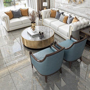 <span class=keywords><strong>Fauteuil</strong></span> de salon commercial personnalisé en métal et aluminium avec accoudoirs en cuir marron pour hôtel, <span class=keywords><strong>club</strong></span>, café, restaurant - Product Image 3