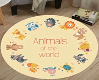 Buy Kid Room Fluffy Microfiber Rug Round Kids Carpet Children Carpet