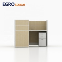 Solution de bureau clé en main EGROspace : mobilier, cloison de bureau individuelle, poste de travail modulaire flexible en forme de L