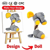 Jouets en peluche personnalisés Flexi Flamingo pour animaux de compagnie, jouets en peluche durables OEM, certifiés CPC EN71, emballage sur mesure, vente en gros, anniversaire