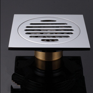 Dual-Purpose Floor Drain Square 84.5mm Anti-Corrosion Threaded Connection Bathroom Balcony Drain - Product Image 1