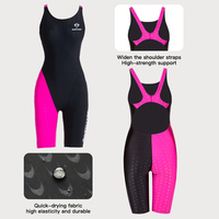 Maillot de bain professionnel pour filles de 5 à 16 ans, séchage rapide, anti-UV, en Spandex/Nylon, patchwork, vente en gros pour usines et écoles