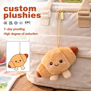Fabricant de Peluches Personnalisées : Porte-clés Créatif en Forme de Hot-Dog, Jouet en Peluche Personnalisé - Product Image 1