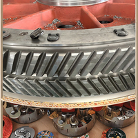Services de forgeage à chaud de haute qualité, engrenages super grands traités thermiquement, divers aciers acceptés, certifié ASTM, machines durables