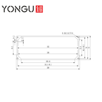 Boîtier de jonction électrique étanche en aluminium extrudé personnalisé Yonggu M05 200*75MM, boîtier métallique pour instruments électroniques