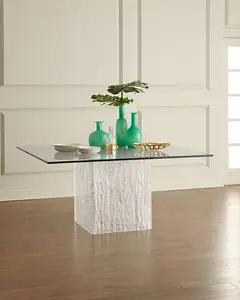 2023 sıcak satış benzersiz tasarımcı akrilik bacaklar nordic plexi cam masa akrilik yemek masası mutfak için