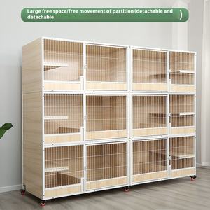 Gabbia per Gatti a Tre Livelli Extra Large Kih, Armadio Multistrato per Allevamento, Casa per Animali Domestici in Offerta - Product Image 4