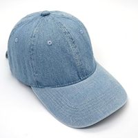 Gorra de Béisbol de Mezclilla con Bordado 3D, Azul Liso, con Visera, Lavada, para Mujer y Hombre, Ajustable, Estilo Dad Hat, para Deportes al Aire Libre