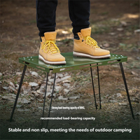 Table pliante portable pour jardin, service de pique-nique, équipement de camping, table de camping portable pliable avec pieds