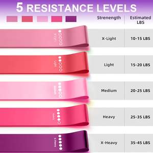 Ensemble d'équipements de Pilates portable pour femmes, anneau magique, ballon de yoga, bandes de résistance, kit de fitness EVA, sac, équipement de yoga à domicile - Product Image 5