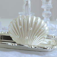 Bougie parfumée en cire de soja en forme de coquille de perle, faite à la main, écologique, sans fumée, pour Diwali, Ramadan, mariage, anniversaire, bars, décoration de la maison