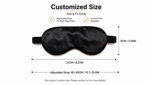 100% Pure Mulberry Silk Custom Best Soild Color <b>Sleep</b> Eye <b>Mask</b> for Comfortable Travel Sleeping - Product Image 2