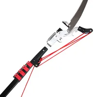 Extentool 24ft telescopic tree pruner long handle garden tools for cutting branches