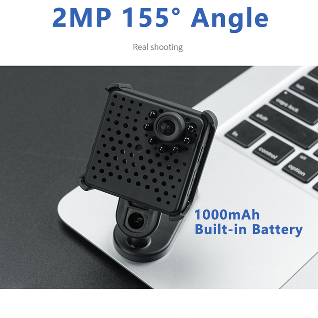 1080P Mini Wifi Camera HD 1000mAh 155° Wide Angle Portable Security Camera Indoor Mini Wireless Cam