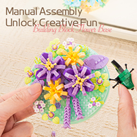 Base de fleurs artificielles en forme de plaque artistique pour décoration intérieure chaleureuse, ensemble cadeau créatif DIY pour jardin botanique