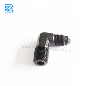 De aleación de aluminio negro AN3 3an <span class=keywords><strong>90</strong></span> grado del TNP de 1/8 adaptador macho accesorios forjado extremo de la manguera adaptador de conector - Product Image 4