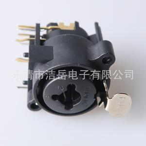 Conector XLR de 6 mm para Montaje en Panel, 6 Pines, Conector de Audio y Video para Teléfono, Negro - Product Image 3