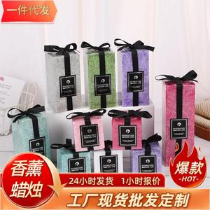 Vela Aromática Cuadrada con Aroma a Flor de Hielo, Cera Mixta, 5x5x5 cm, Decoración para el Hogar - Product Image 5