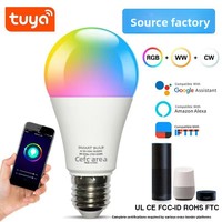 TUYA / Wi-Fi Smart Globe Aluminium E27 Télécommande Intelligente Dimmable 2700K Blanc Chaud Doux LED Alexa Éclairage Ambiant de Jardin Garantie 3 Ans