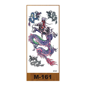 Fabbrica personalizzata impermeabile body art temporaneo animale drago serpente 3D realistico trasferimento dell'acqua adesivi tatuaggio per uomini e donne - Product Image 6