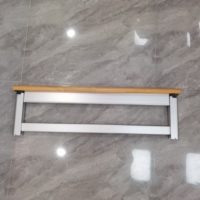 Barrière de lit pour maison de retraite, démonstration, main courante en bois pliable, barreaux latéraux pour lit médicalisé