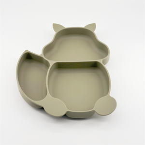 Plato Ecológico con Forma <span class=keywords><strong>de</strong></span> Ardilla para Bebés, Estilo Clásico, con Logotipo Personalizado en Color, Hecho en Guatemala, Silicona <span class=keywords><strong>de</strong></span> Grado Alimenticio - Product Image 3