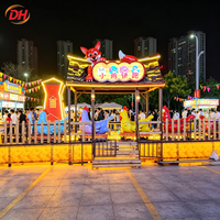 Manège pour enfants Chicken Run Mini Kiddie Roller Coaster, 12 places, pour l'importation d'équipements de divertissement de carnaval en Amérique latine