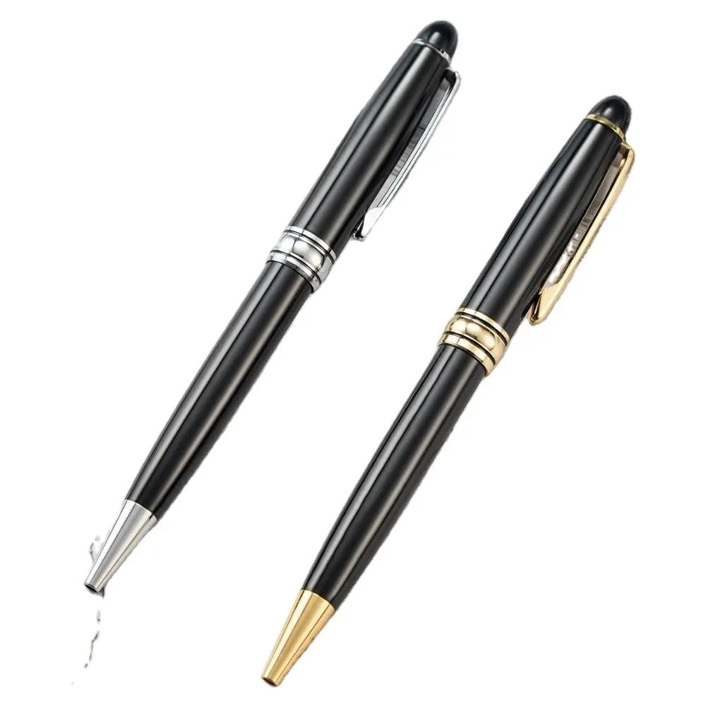 עסקי קידום מכירות קלאסי שחור כדור עט כנס חתימת עט מתכת עט כדורי