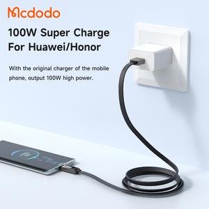 Mcdodo 498 USB C Cáp 100W Nhanh Chóng Sạc Pd Cáp Dữ Liệu Sáng Tạo Đèn Thiết Kế Hiển Thị E-Mark Chip An Toàn Bện Che Chắn Nylon - Product Image 4