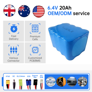 고용량 6.4V 20Ah 리튬인산철(LiFePO4) 타입 26650 리튬이온 충전식 배터리 팩 - Product Image 4