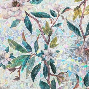 Film pour vitres en verre dépoli, décoratif, sans colle, adhésif statique, vinyle fantaisie, marque de luxe, maison, cuisine, bureau, salle de bain - Product Image 1