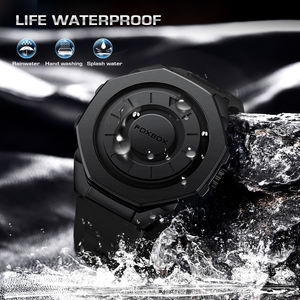 LIGE FB0075 Dial sin espejo Cronógrafo Bola <span class=keywords><strong>Bual</strong></span> Track Turn Reloj de cuarzo para hombres Levitación magnética Reloj ciego Tiempo táctil - Product Image 5