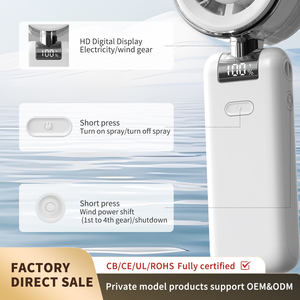 Ventilateur portable rafraîchissant pliable, mini-ventilateur à main rechargeable par USB, 1-100 vitesses, haute vitesse, ventilateur de cou suspendu pour le <span class=keywords><strong>camping</strong></span> et les activités de plein air - Product Image 3