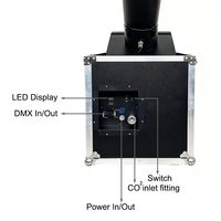 Igreslite Canon à Confettis CO2, Contrôle DMX512, 200W, Jet Haute Portée 10-12m/32.8-39.4ft, Machine à Effets Scéniques pour Fêtes, Clubs et Événements