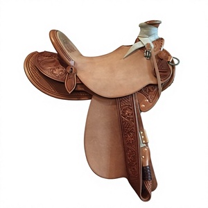 Sillín de Carreras Inglés de Cuero Genuino Estilo Europeo BS International con Estructura de Madera Personalizable y Alfombrillas Transpirables para Caballos - Product Image 4