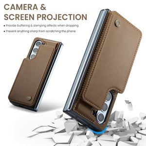 CaseMe 2025 nouveaux produits pour Samsung <span class=keywords><strong>Z</strong></span> Fold 5 4 3 coque de téléphone en cuir couverture arrière RFID protecteur pour Samsung <span class=keywords><strong>Galaxy</strong></span> <span class=keywords><strong>Z</strong></span> Fold 5 étui - Product Image 5
