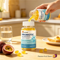 Gummies Probiotiques Personnalisées OEM pour le Marché Nord-Américain – Supplément Santé Intestinale à base de Bacillus Coagulans – Faible MOQ – 60 unités