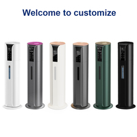 Humidificateur électrique ultrasonique en plastique de 9 L à remplissage par le haut avec aromathérapie, humidistat et faible bruit pour la maison, les camping-cars et les hôtels