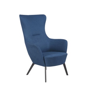 Contemporary Luxury Fabric Arm Coffee Single Sofa Chair for Bedroom French High Back Chair With Backrest Modern Leisure Chair - Product Image 1