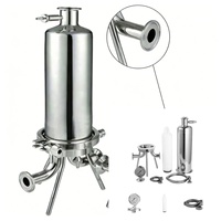 Boîtier de filtre à eau sanitaire en acier inoxydable de 10 pouces, entrée de 20 pouces, diamètre de 38 mm, pour filtre PP/PES/PTFE